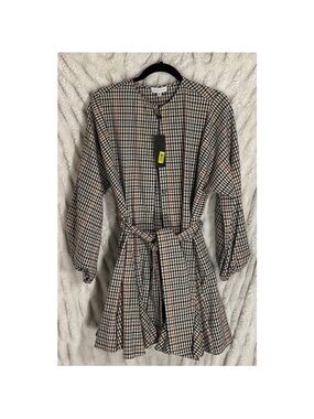 Gianni Bini Charlie Plaid
Button Front Long Sleeve Dress
